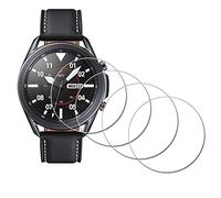 iDaPro Protector pantalla para Samsung Galaxy watch 3 Watch3 45 mm Reloj [4 unidades], Cristal Templado accesorios Screen Protector