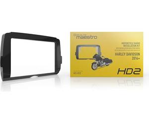 iDataLink Maestro - Kit de tablero compatible con motocicletas Harley Davidson (2014+), kit de tablero HD2, instala un estéreo de coche de doble DIN y retiene los controles de audio del manillar