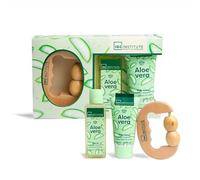 IDC Institute Aloe Vera Calming Set | Paco Perfumerías n/a Aceite de masaje 150 ml + loción corporal 90 ml + masajeador de madera