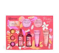 IDC INSTITUTE Travel Set Estuche | Precio, Comprar n/a Bar Soap 100 gr + Body Spray 100 ml + Shower Gel 100 ml + Shampoo 60 ml + Conditioner 60 ml + Body Lotion 50 ml + Body Scrub 50 ml + 3 Bath Bombs