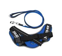 IDC Powair Bundle - Arnés IDC Powair, Tamaño: L/1, Azul + Correa IDC Powair, Tamaño: 1,2 m con asa y mosquetón Grande, Azul