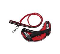 IDC Powair Bundle - Arnés IDC Powair, Tamaño: S/Mini, Rojo + Correa IDC Powair, Tamaño: 1,2 m con asa y mosquetón pequeño, Rojo