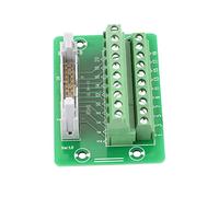 IDC20P conector macho 20 pines, bloque de terminales para PLC, placa interfaz de automatizaci¨®n industrial, montaje en rail DIN, compatible con sistemas de control industrial, conexi¨®n r¨¢pida IDC