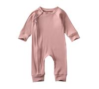 Iddolaka - Mono de manga larga con cremallera para beb? reci?n nacido, ni?o y ni?a, mono de una pieza, ropa de oto?o e invierno, rosa