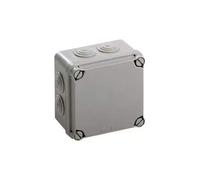 IDE EV111 IP65 Caja Estanca de Derivación con Tapa Opaca y Conos, Gris, 108mm x 108mm x 64mm