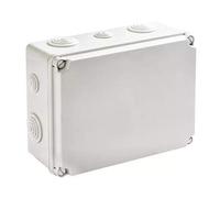 IDE EV231 IP65 Caja Estanca de Derivación con Tapa Opaca y Conos, Gris, 180mm x 241mm x 95mm