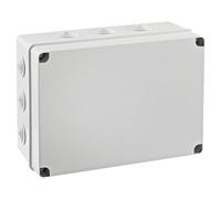 IDE EV322 IP65 Caja Estanca de Derivación con Tapa Opaca y Conos, Gris, 239mm x 328mm x 129mm