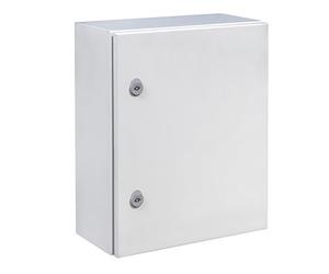IDE GN604025 Armarios Puerta Opaca con Placa, Gris, 600mm x 400mm x 250mm
