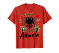 Idea de Accesorios de Bandera albanesa para Mujeres y Cultura de Albania Camiseta