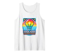 Idea de Bombilla de Conciencia sobre el Autismo Pensando Fuera de la Caja Camiseta sin Mangas