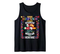 Idea de herencia hispana mexicana española para mujeres mexicanas Camiseta sin Mangas