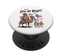 Idea de Las Mujeres puertorriqueñas del Día de los Reyes Magos & Rana Coqui Boricua PopSockets PopGrip Adhesivo