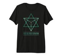 Idea de Regalo de brujería Merkaba-Field Gótico, Geometría Sagrada Camiseta Premium