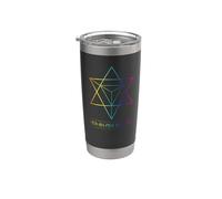 Idea de regalo de brujería Merkaba-field Gótico, Geometría Sagrada Vaso térmico de acero inoxidable de doble pared