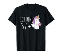 Idea de regalo de cumpleaños número 38 con diseño de unicornio con texto en inglés "Ich bin Camiseta