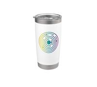 Idea de regalo de geometría sagrada brujería gótica celta-laberinto Vaso térmico de acero inoxidable de doble pared