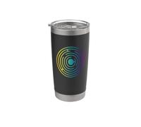 Idea de regalo de geometría sagrada brujería gótica celta-laberinto Vaso térmico de acero inoxidable de doble pared