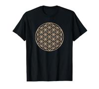 Idea de Regalo de geometría Sagrada brujería gótica, Flor de la Vida Camiseta gráfica económica