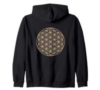 Idea de Regalo de geometría Sagrada brujería gótica, Flor de la Vida Sudadera con Capucha