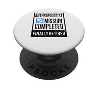 Idea de Regalo de jubilación Antropólogo Jubilado PopSockets PopGrip Adhesivo