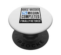 Idea de Regalo de jubilación Criador de Caballos Jubilado PopSockets PopGrip Adhesivo