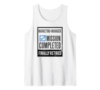 Idea de Regalo de jubilación Director de Marketing Jubilado Camiseta sin Mangas