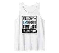 Idea de Regalo de jubilación Tallador de Madera Jubilado Camiseta sin Mangas
