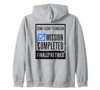 Idea de Regalo de jubilación Técnico de Escena del Crimen Jubilado Sudadera con Capucha