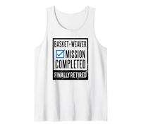 Idea de Regalo de jubilación Tejedor de cestas Jubilado Camiseta sin Mangas