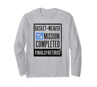 Idea de Regalo de jubilación Tejedor de cestas Jubilado Manga Larga