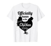 Idea de regalo de pijama Crazy Chicken Lover Lady Gardening Farmer Camiseta