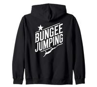 Idea de regalo de puente elástico, saltos bungy, bungee jumping Bungee Sudadera con Capucha