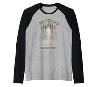 Idea de Regalo de reinicio Mental Forest Walk Overthinker Camiseta Manga Raglan