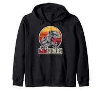 Idea de Regalo del Padre Dinosaurio Familia Dadsaurus T Rex Sudadera con Capucha