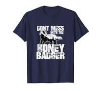 Idea de Regalo Divertida del Equipo Honey Badger Saying Camiseta, Hombre, Azul Marino, L