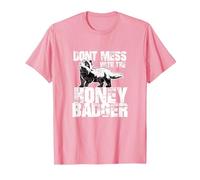 Idea de Regalo Divertida del Equipo Honey Badger Saying Camiseta, Hombre, Rosado, XXL