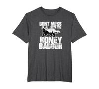 Idea de Regalo Divertida del Equipo Honey Badger Saying Camiseta, Hombre Tallas Grandes, Jaspeado Oscuro, 6X Alto