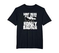 Idea de Regalo Divertida del Equipo Honey Badger Saying Camiseta, Hombre Tallas Grandes, Negro, 2X Alto