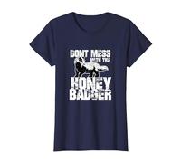 Idea de Regalo Divertida del Equipo Honey Badger Saying Camiseta, Mujer, Azul Marino, XXL
