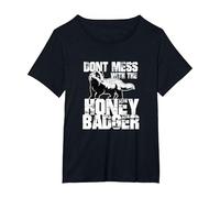 Idea de Regalo Divertida del Equipo Honey Badger Saying Camiseta, Mujer Tallas Grandes, Negro, 4XL Grande