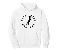 Idea de Regalo para Amantes de los Gatos Negros Best Cat Mom Ever Cute Sudadera con Capucha