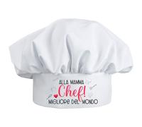 Idea de regalo para el día de la madre original - Sombrero de cocinero mamá abuela chef mejor del mundo - Ideas regalos para la madre originales - Ideas de regalo gadget útil para cocina día de la