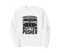 Idea de Regalo Profesional de Humor piloto pulsador de Botones Sudadera