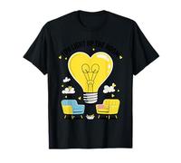 Idea de sesión de consejería de Terapia con Bombilla de corazón Camiseta