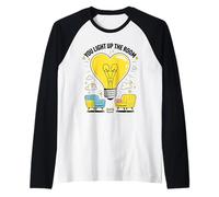Idea de sesión de consejería de Terapia con Bombilla de corazón Camiseta Manga Raglan