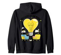 Idea de sesión de consejería de Terapia con Bombilla de corazón Sudadera con Capucha