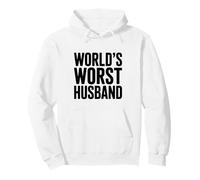 Idea Divertida del Humor del Peor Marido del Mundo para Hombres Sudadera con Capucha