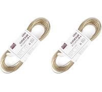 IDEA HOME Cuerda de Tendedero de 20 Metros con Núcleo de Acero, Cuerda para Colgar Ropa, Resistente a Desgarros, para Todas Las Condiciones Climáticas (Paquete de 2)