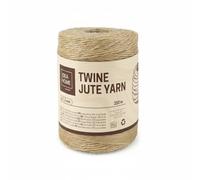 Idea Home Cuerda de Yute Natural, 250 m x 1,2 mm, Cuerda para Manualidades y decoración, Hilo de Yute Natural para jardín, Embalaje de Regalo, Oficina y proyectos de Bricolaje
