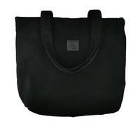 IDEA HOME Manhattan Bolsa de Pana - Bolso Shopper de Pana con Cierre Magnético y Asas Dobles - Bolso de Hombro Elegante y Espacioso 46x40x10 cm para Uso Diario, Negro
